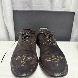 Dolce & Gabbana Men's Dark Brown Oxfords